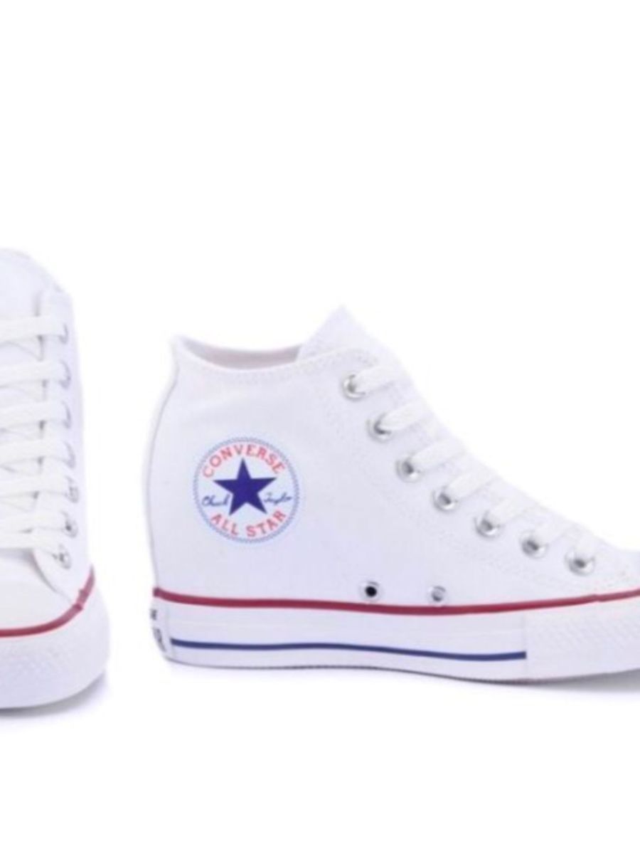 tenis all star branco salto