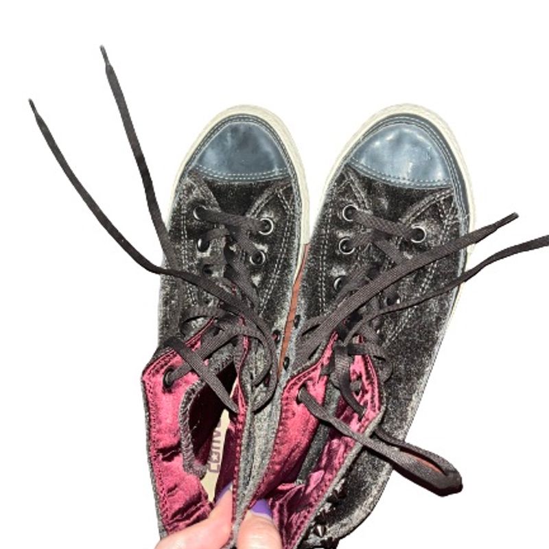 All Star Veludo com Spike Tênis Feminino All Star Converse Usado 90094246  enjoei