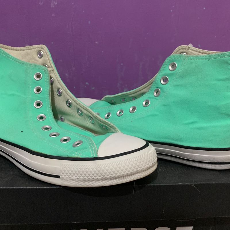 All Star Verde gua Cano Alto T nis Feminino All Star Usado