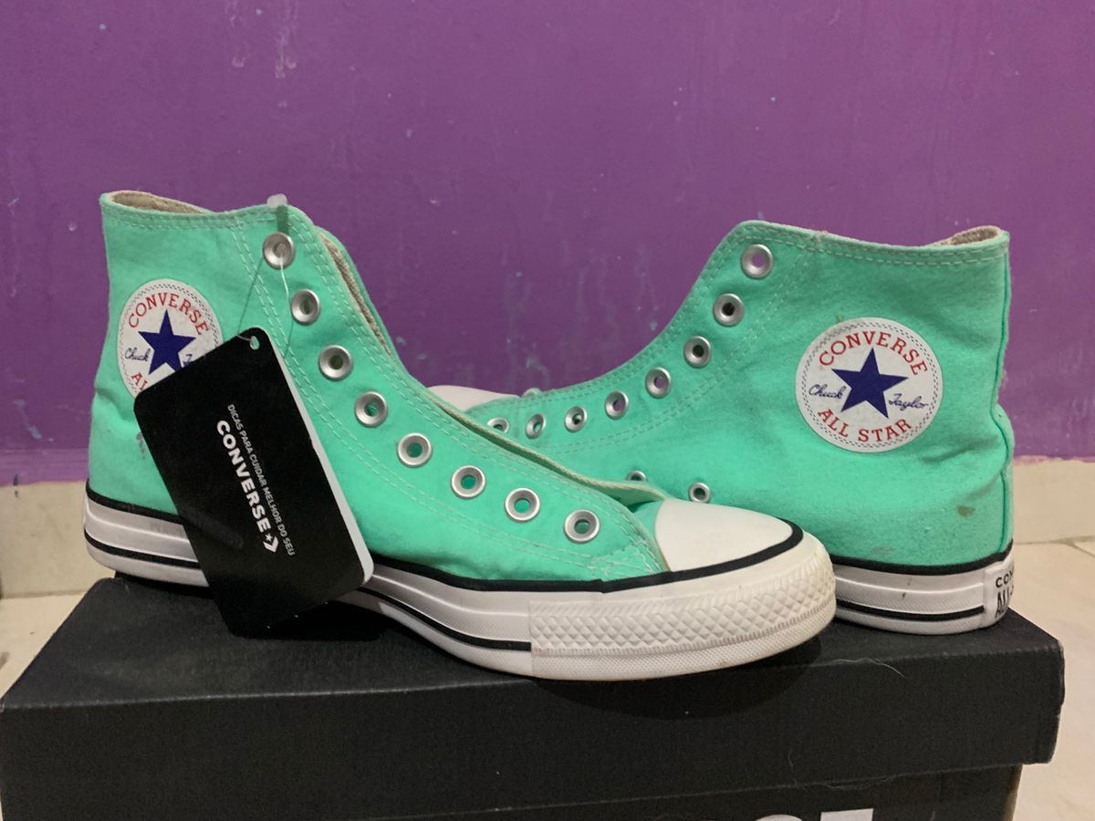 All Star Verde Agua Cano Alto All Star Usado 90031164 enjoei