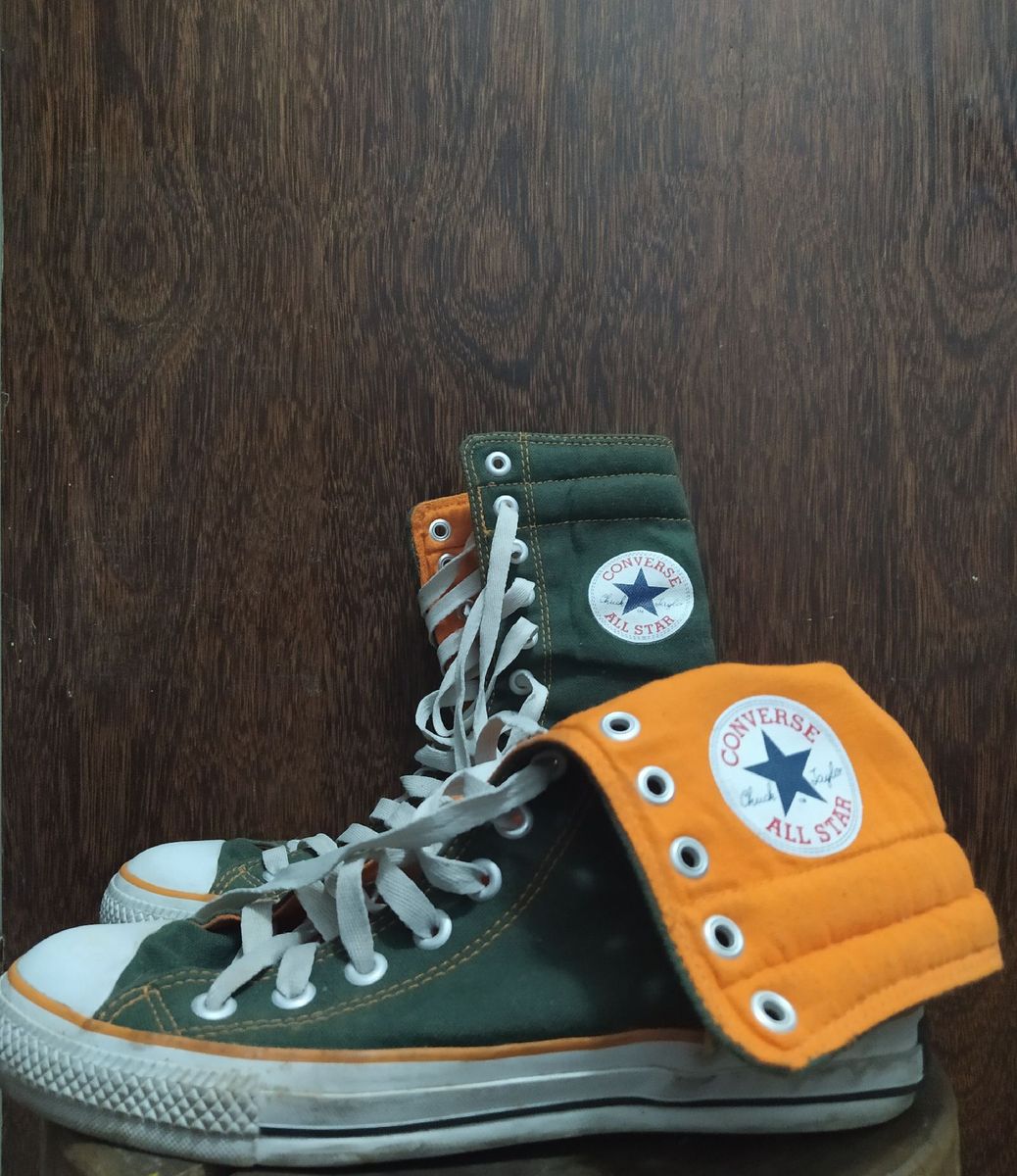 all star laranja cano alto