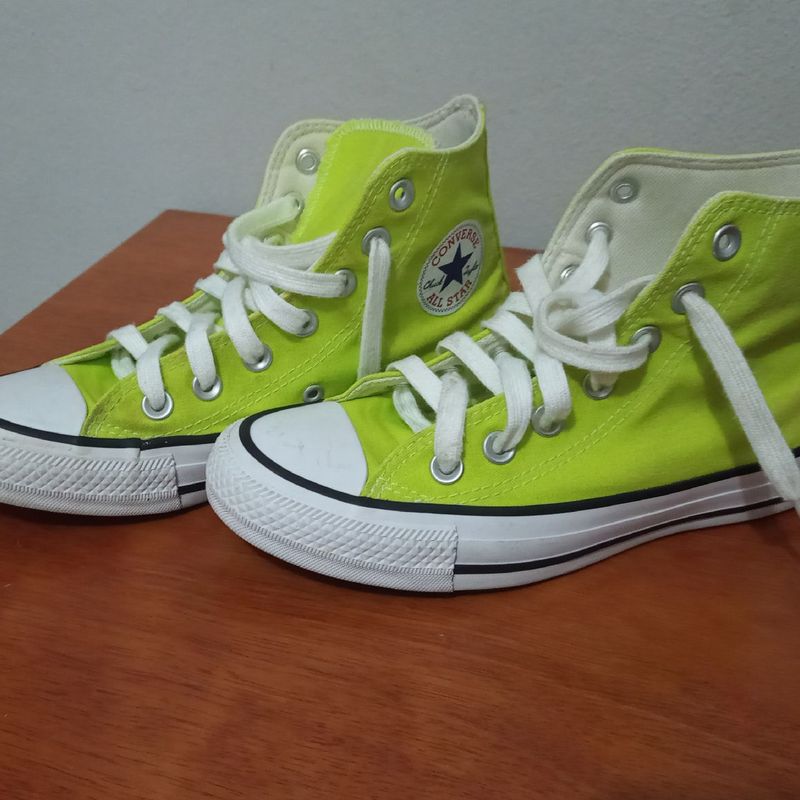 Converse verde clearance limao