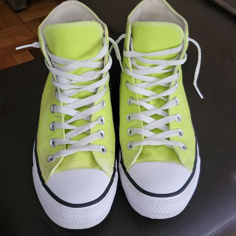 All Star Verde Limão Tênis Feminino All Star Usado 92457580 enjoei