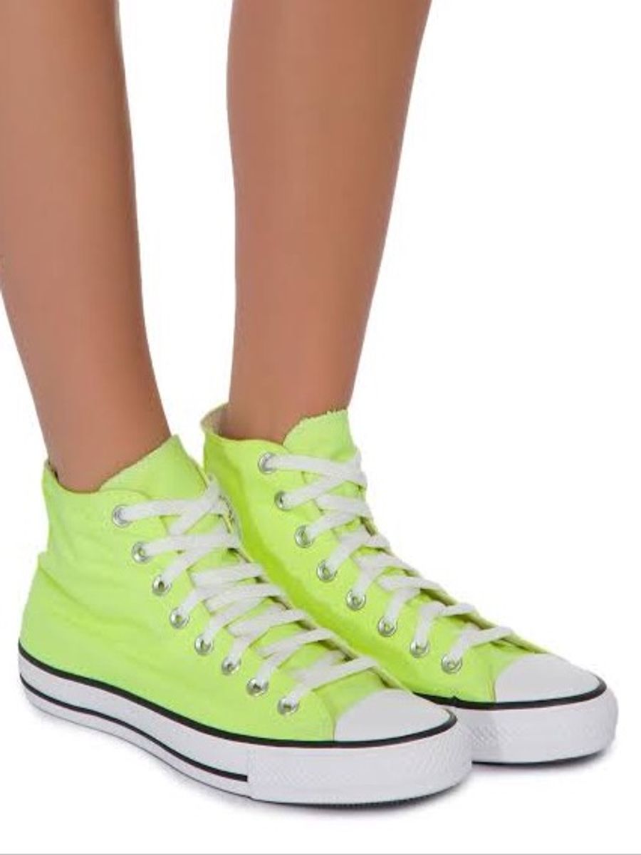 all star amarelo fluorescente