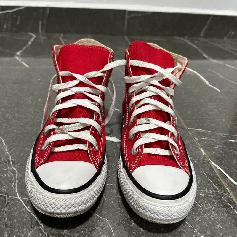 All Star Vermelho 36 Unisex Cano Alto 1917 | Tênis Feminino All