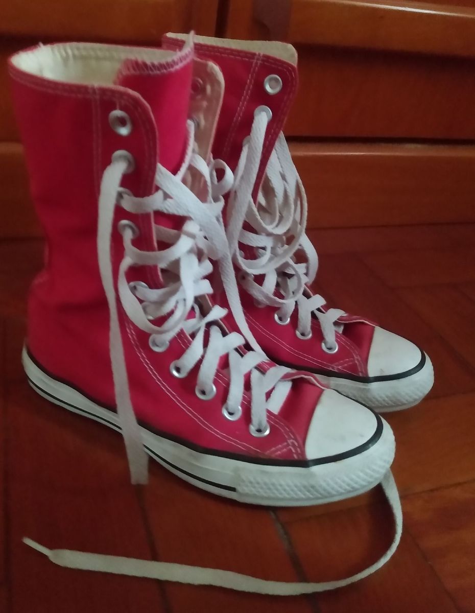 All star best sale vermelho alto