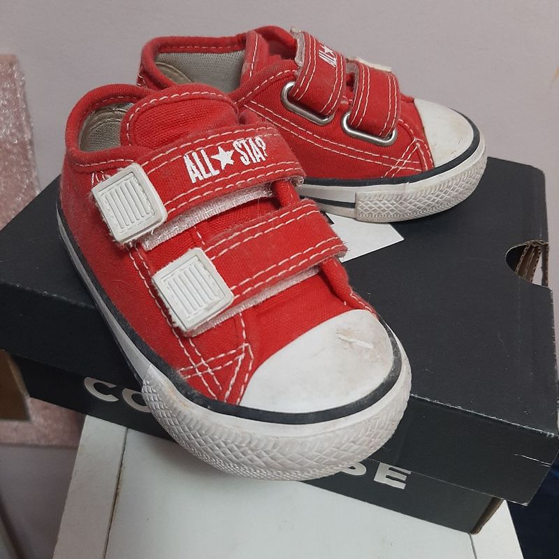 All star store vermelho com velcro