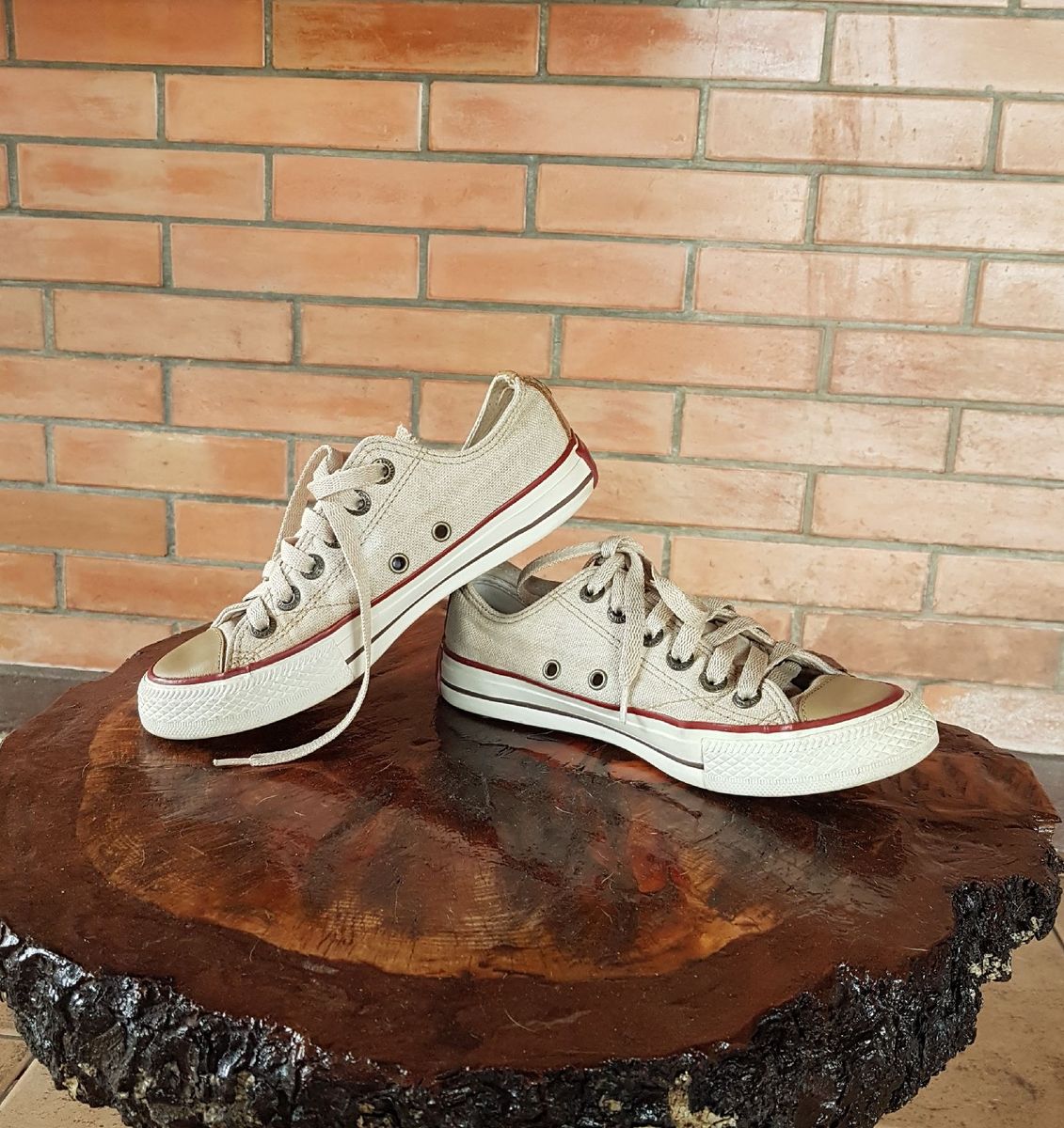 all star caramelo plataforma