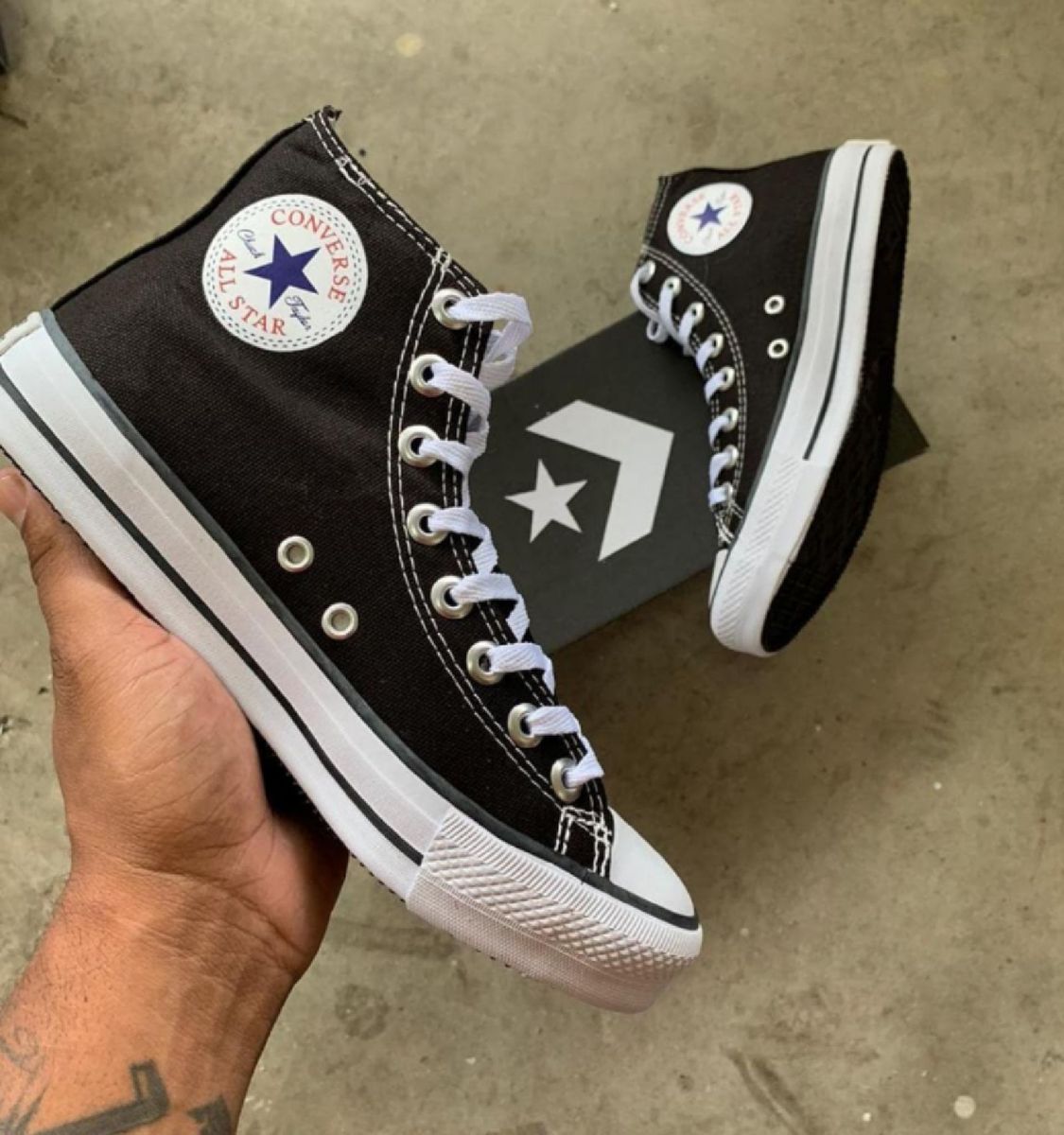 all star cano alto preto 34
