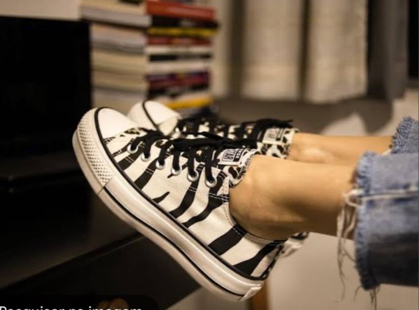 converse zebra plataforma