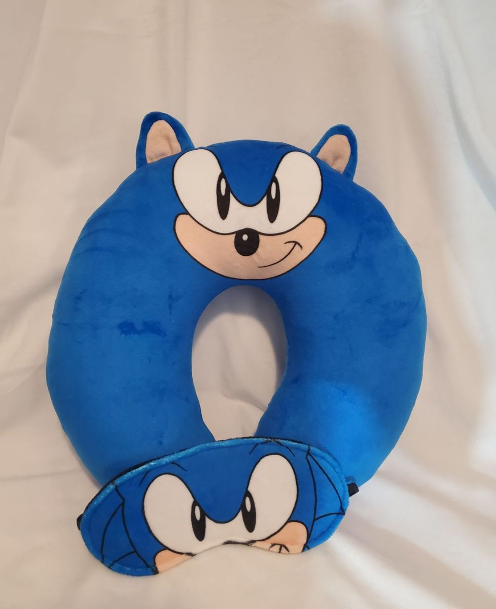 Pelúcia Sonic Azul 45 Cm Grande