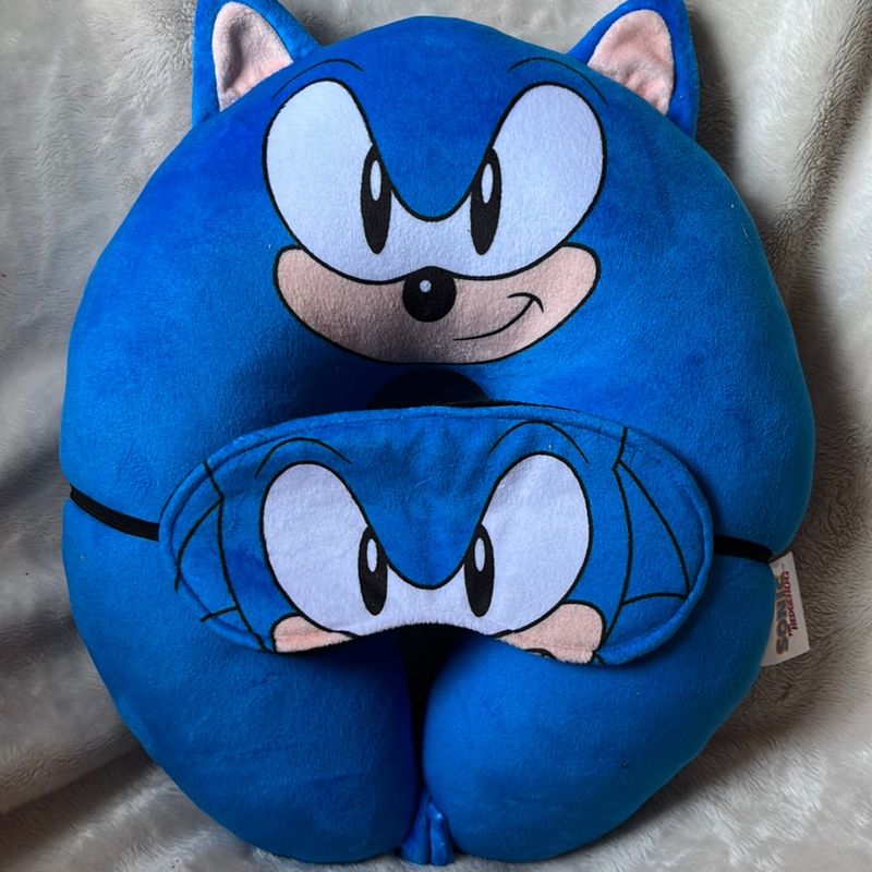 Boneco De Pelúcia Sonic Brinquedo Fofo 40 Cm