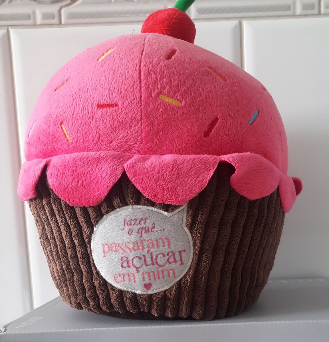 Almofadas Decorativas Infantil Cupcake Rosa