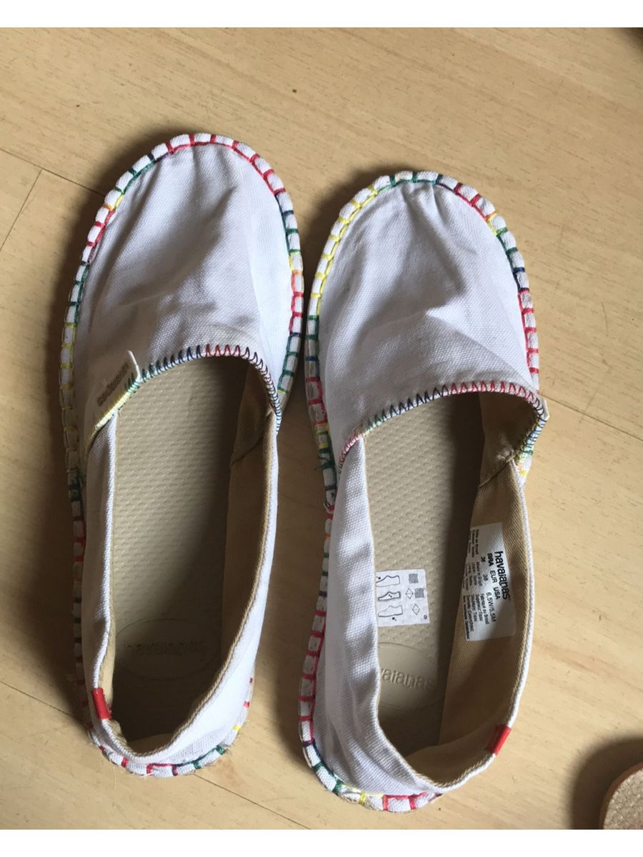alpargata havaianas branca feminina