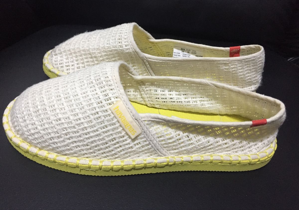 alpargata havaianas amarela