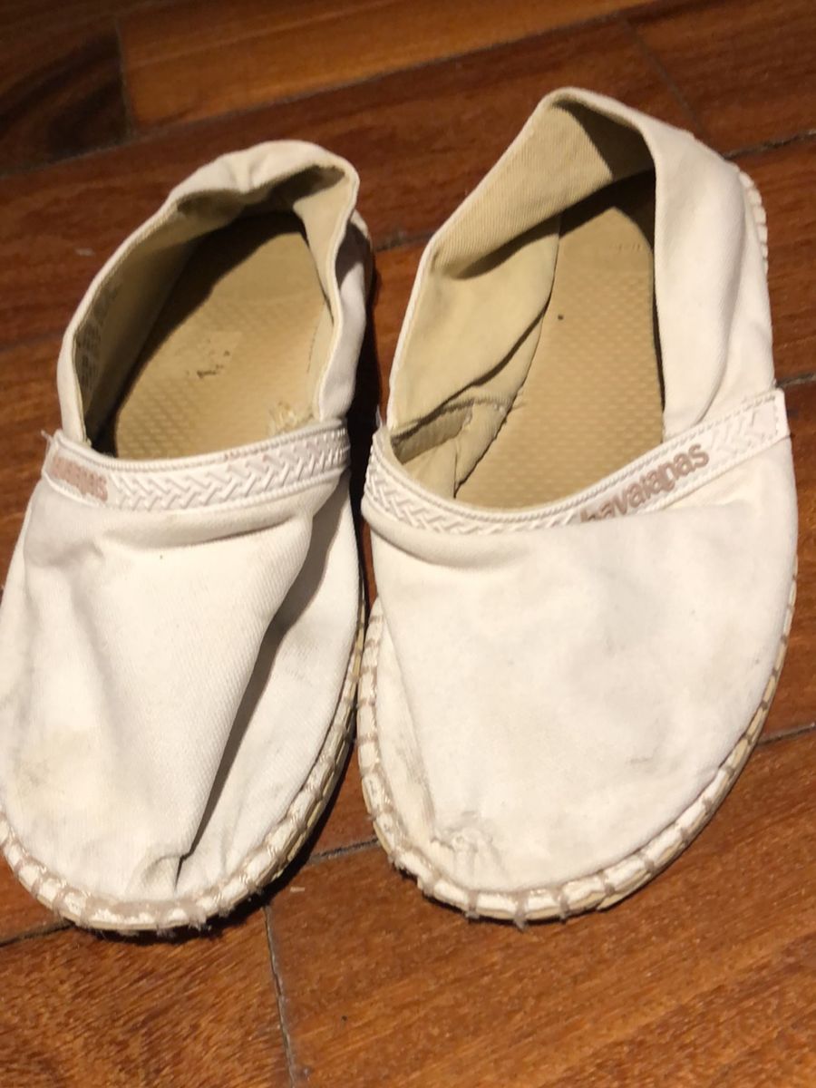 alpargata havaianas branca feminina