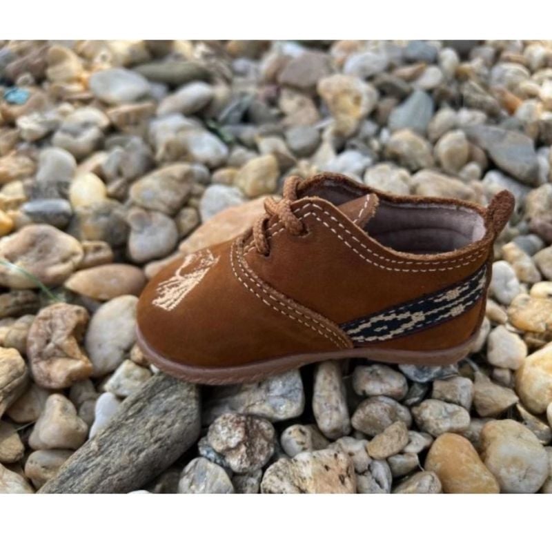 Alpargata/Sapatinho Infantil Tamanho 22 Gaúcho Nobuk/Castor