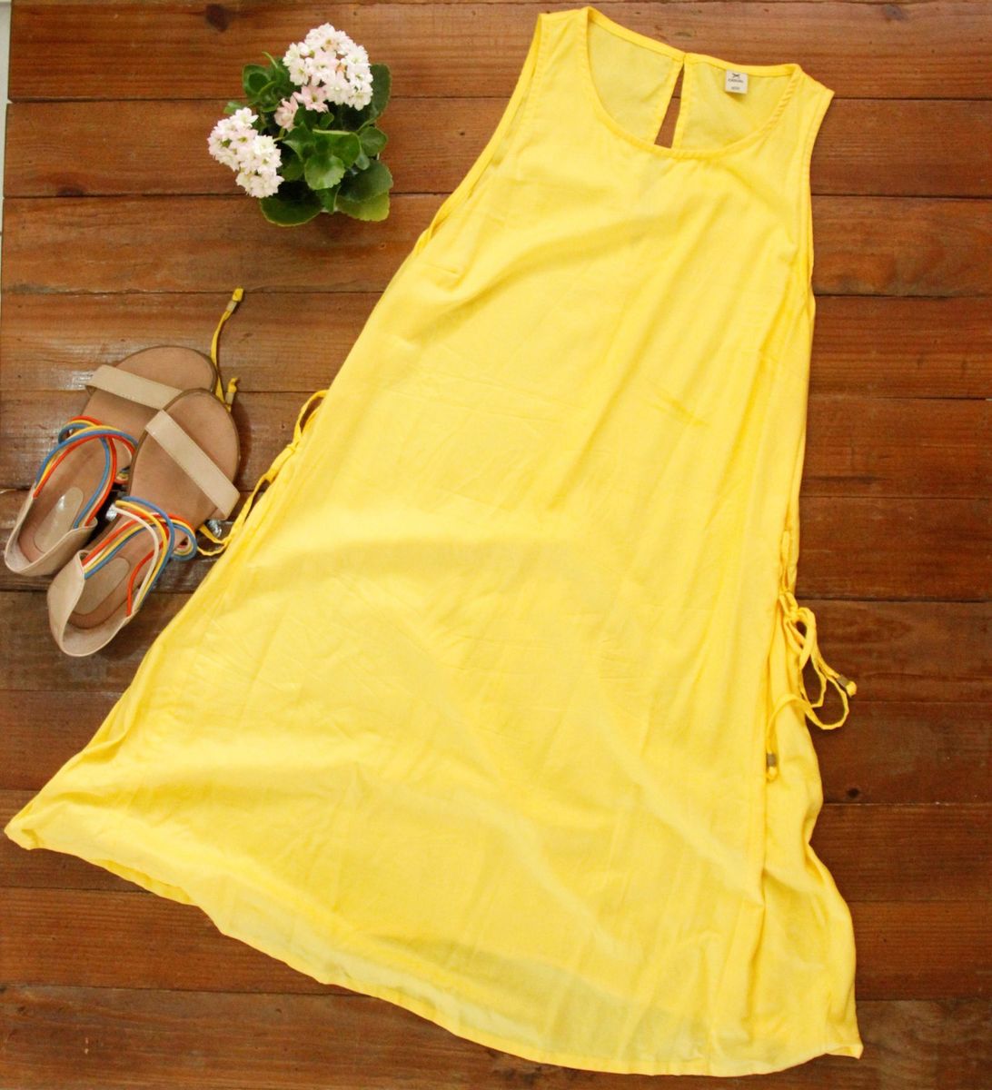 amarelinho hering - vestidos hering