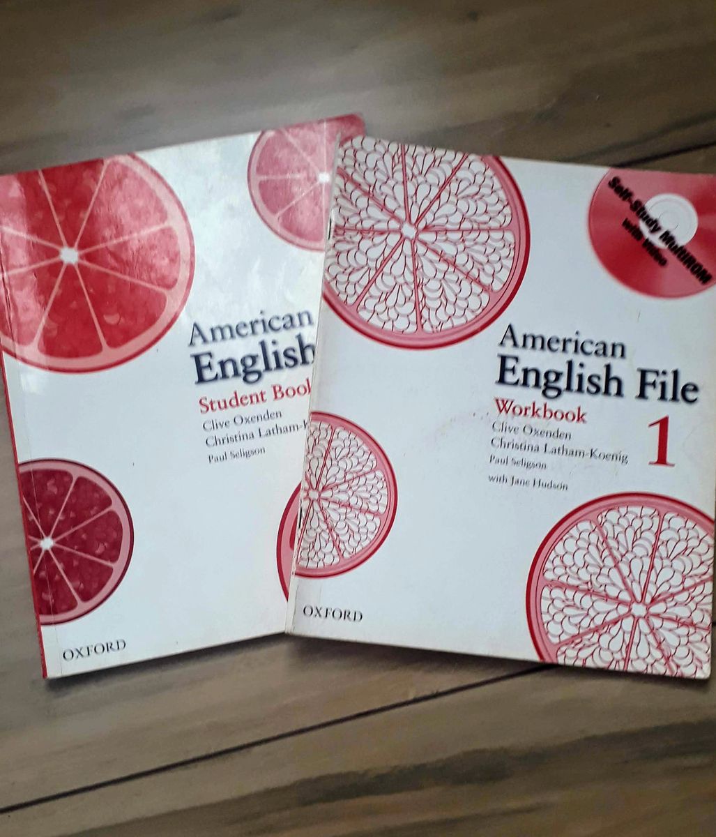American English File 1 - Student Book / Workbook | Livro Oxford Usado ...
