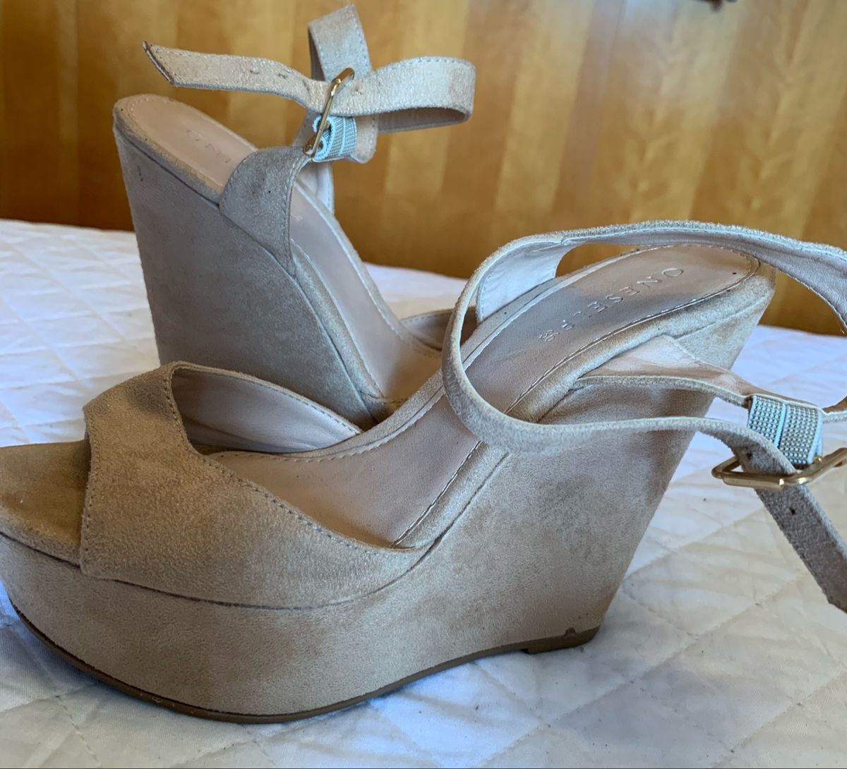 Anabela Nude Maravilhosa Sandália Feminina Onselfe Usado 35098800 enjoei