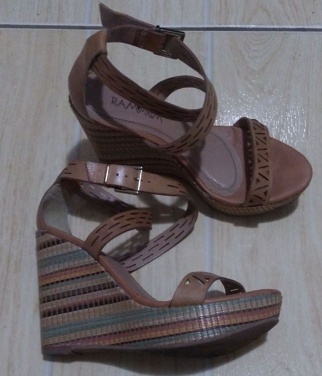 sandalia anabela ramarim 2019