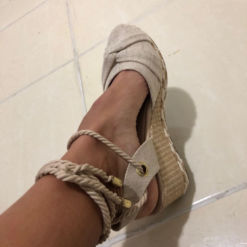 Sandalias anabela hot sale sonho dos pes