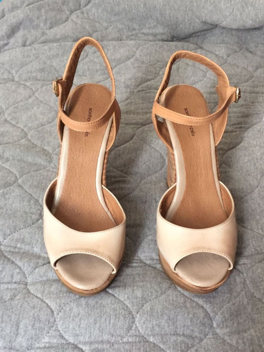 sandalia anabela sonho dos pes