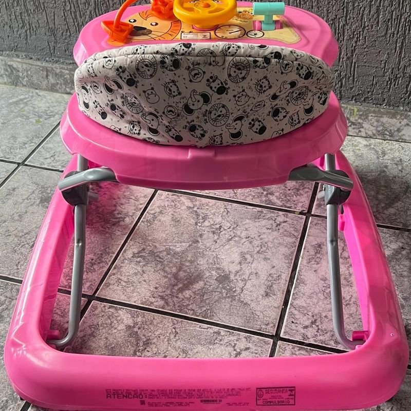 Andador Tutti Baby Até 12Kg - Rosa Princesa