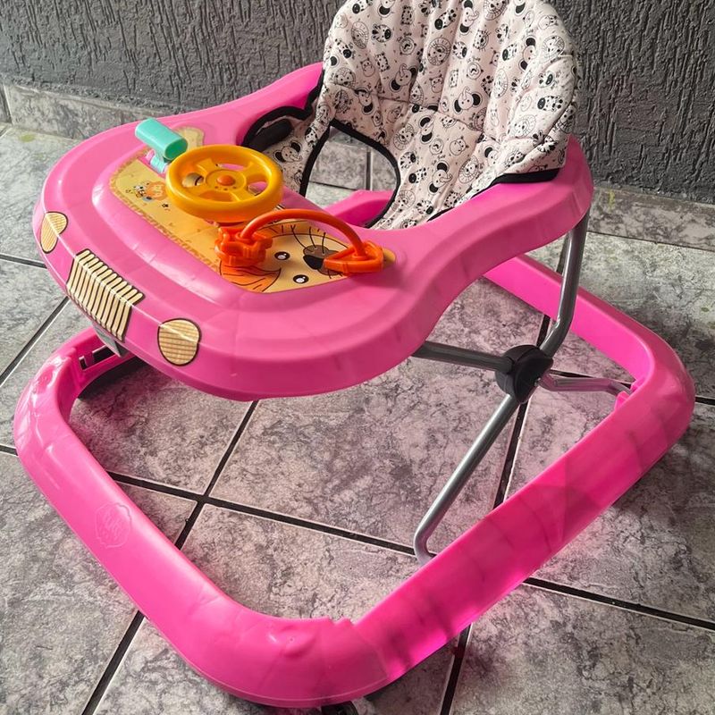 Andador Tutti Baby Até 12Kg - Rosa Princesa