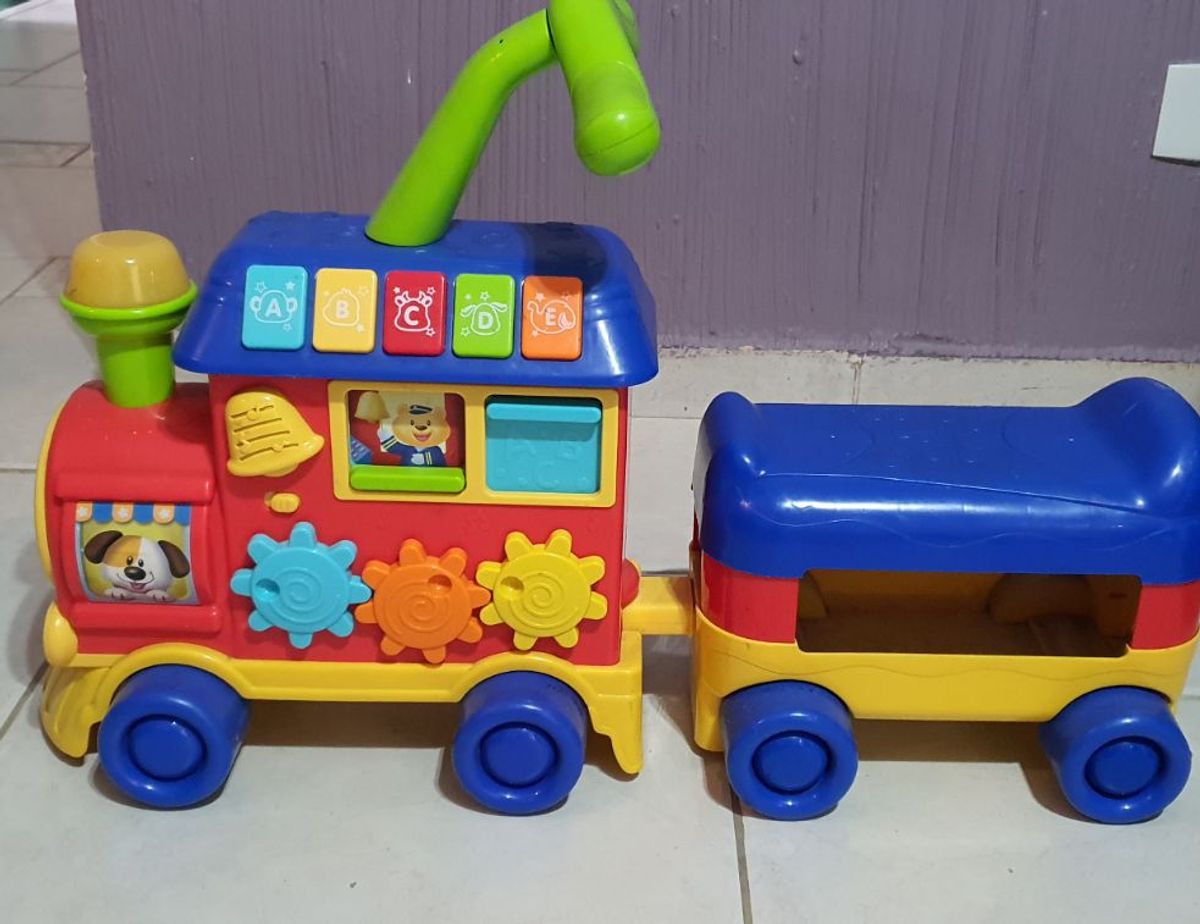 Trenzinho De Brinquedo Com Som E Luz Menino Brincar Barato