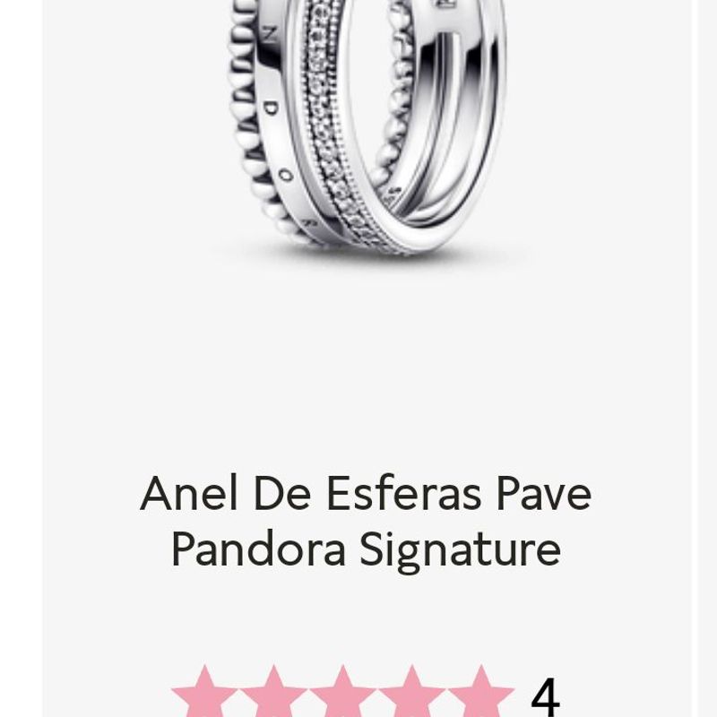 Anel De Esferas Pave Pandora Signature - Pandora