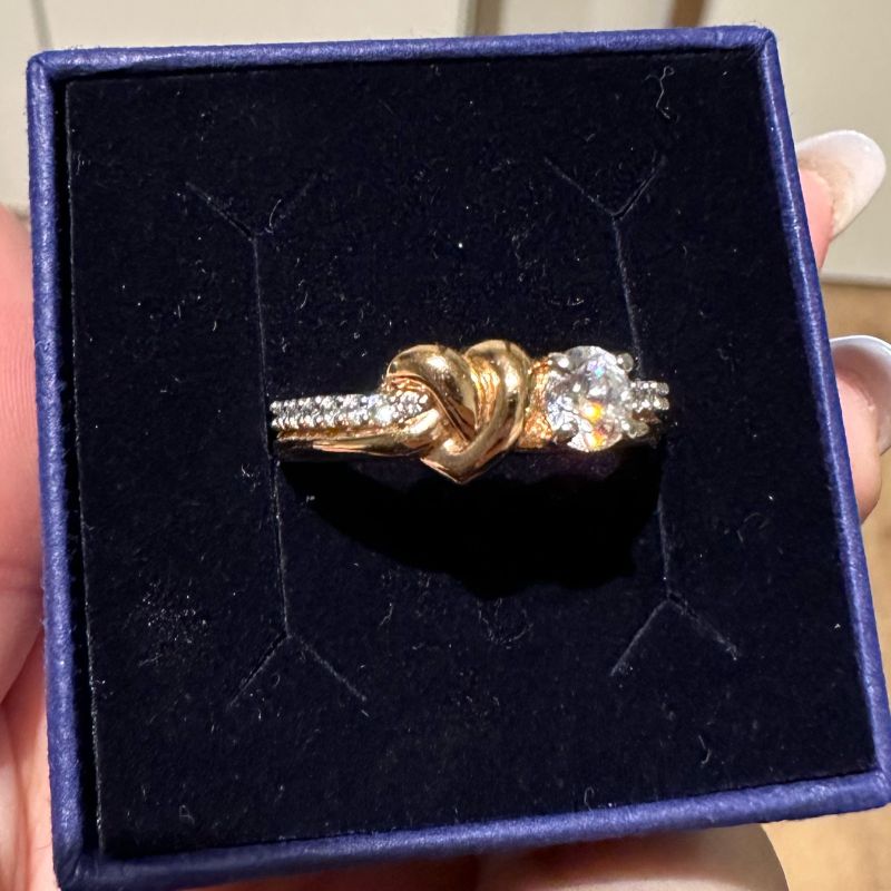 Anel Lifelong Heart Swarovski Nunca Usado 81126766 enjoei