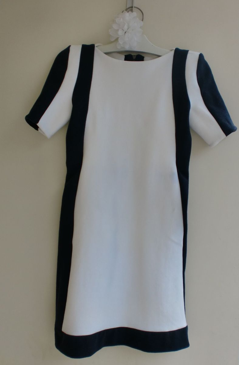 vestido animale preto e branco