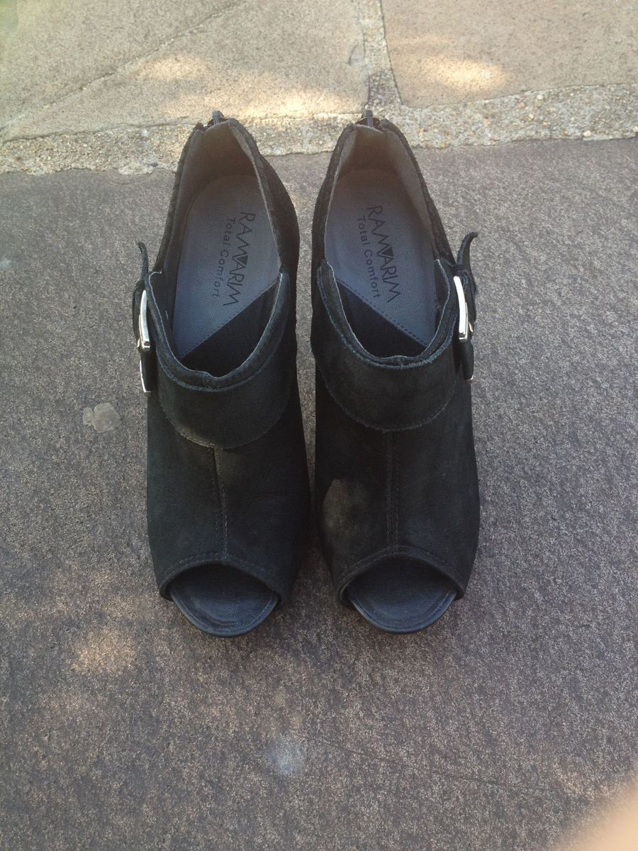 peep toe ramarim total confort