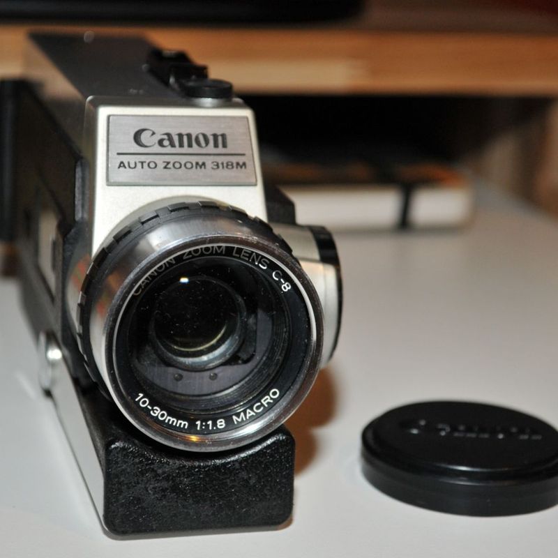 Antiga Filmadora Canon 8mm Auto Zoom 318m | Máquina Fotográfica