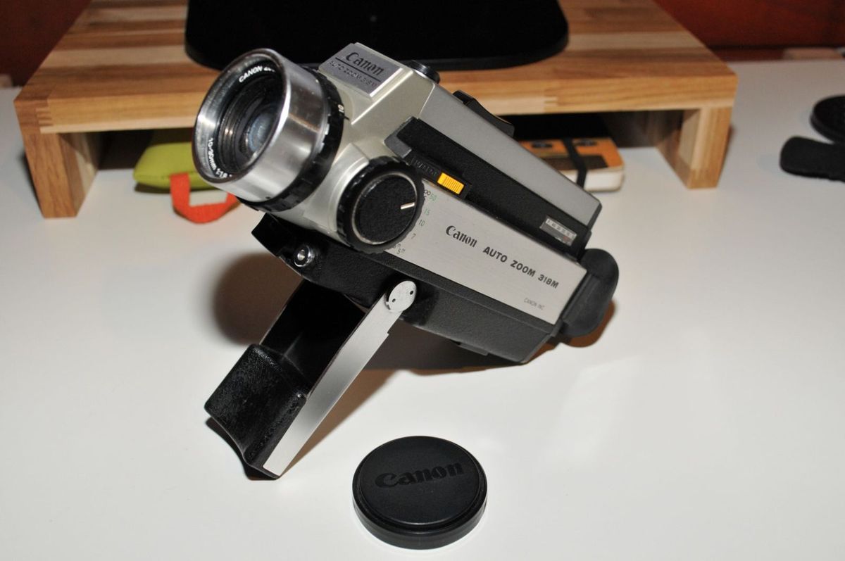 Antiga Filmadora Canon 8mm Auto Zoom 318m | Máquina Fotográfica