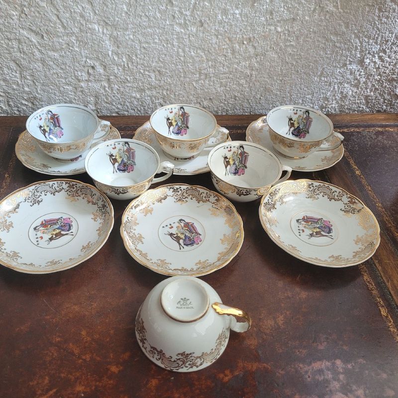 Jogo de Chá e Café Porcelana Schmidt Antigo Vintage | Móvel de Antiquário  Porcelana Schmidt/Real Usado 65484964 | enjoei