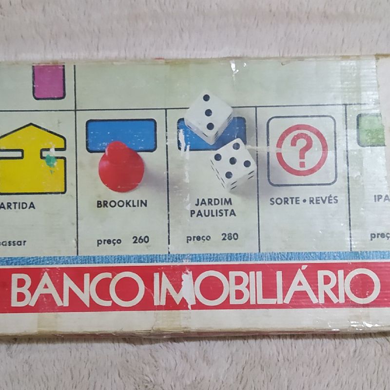 Jogo Banco Imobiliário Anos 80 e 90