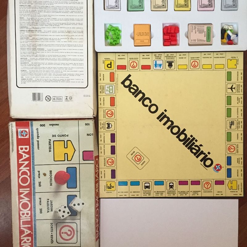 Jogo tabuleiro monopoly banco imobiliario