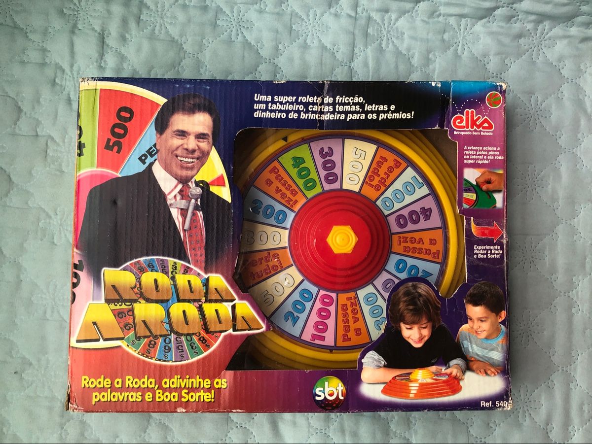Antigo Jogo Roda a Roda Silvio Santos Raridade (leia Anúncio) Jogo de