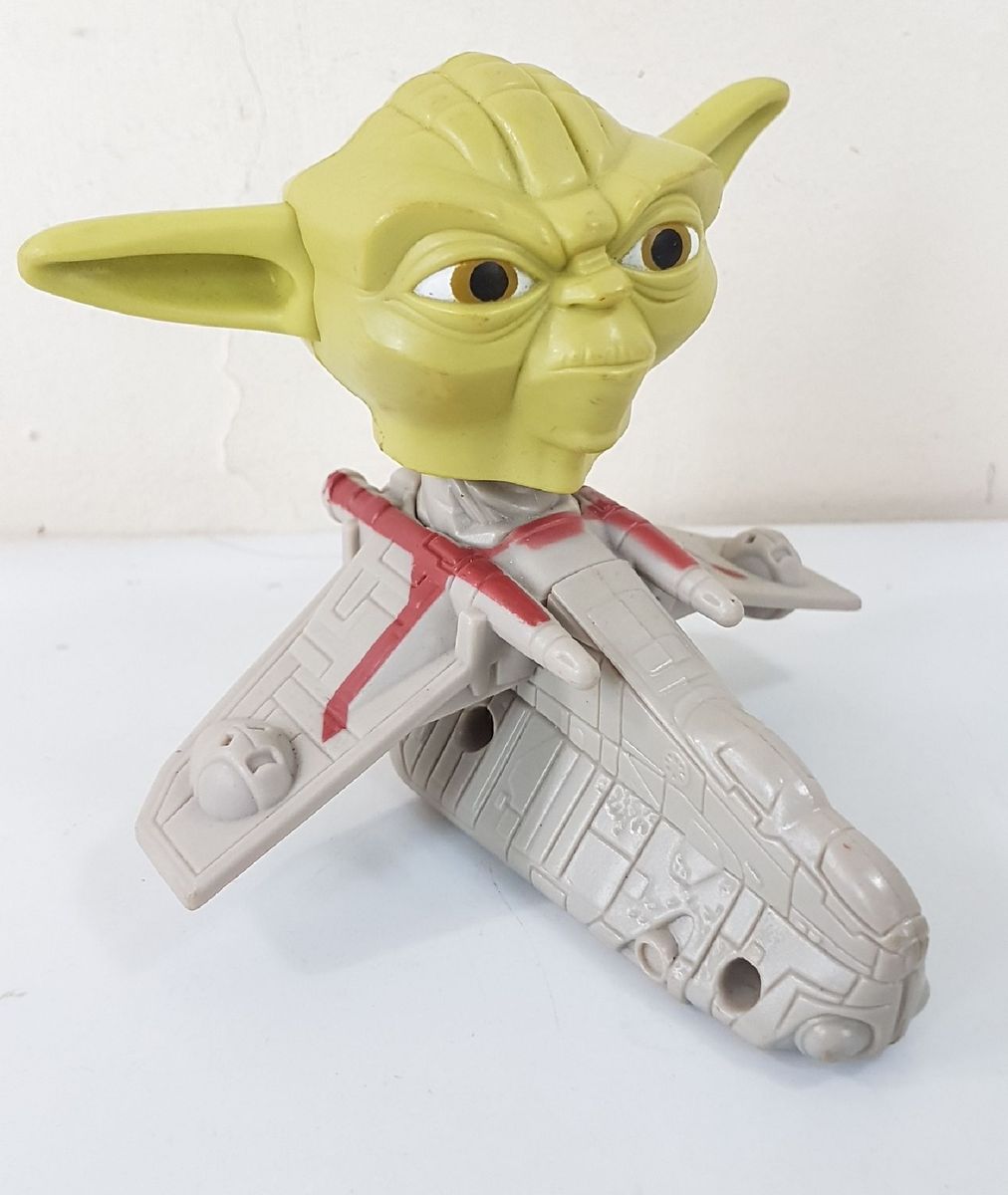 Antigo brinquedo do Star Wars  Yoda , medindo