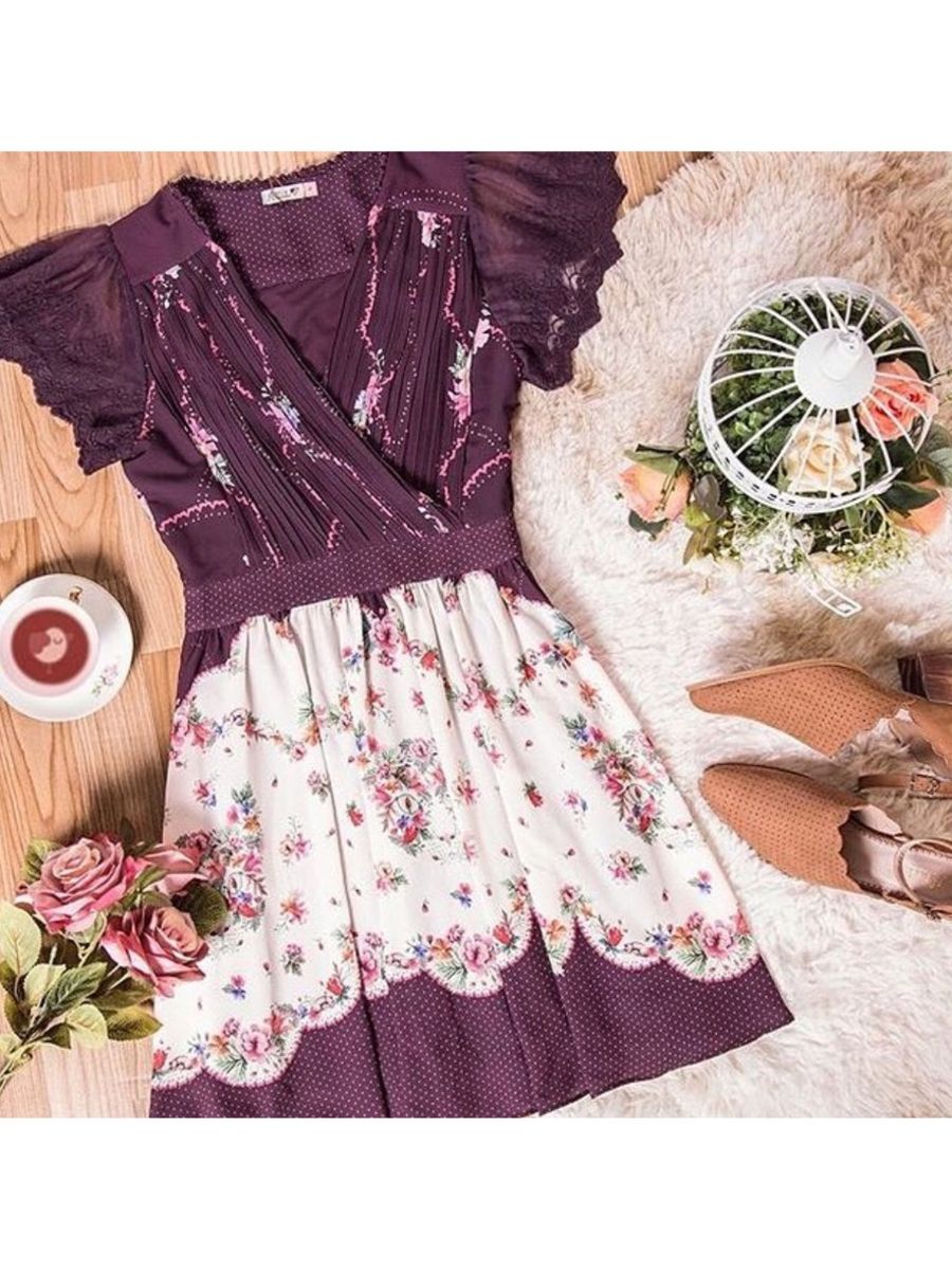 vestido floral antix
