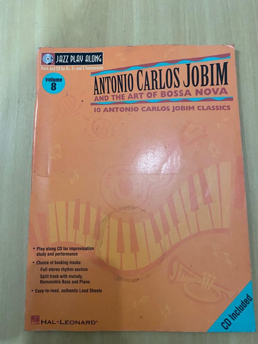 Antonio Carlos Jobim And The Art Of Bossa Nova Vol 8º Livro Hal Leonard Corporation Usado