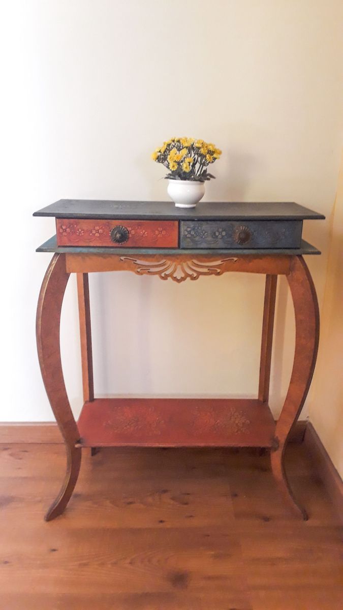 Aparador Rústico Colorido | Mesa Usado 34847406 | enjoei