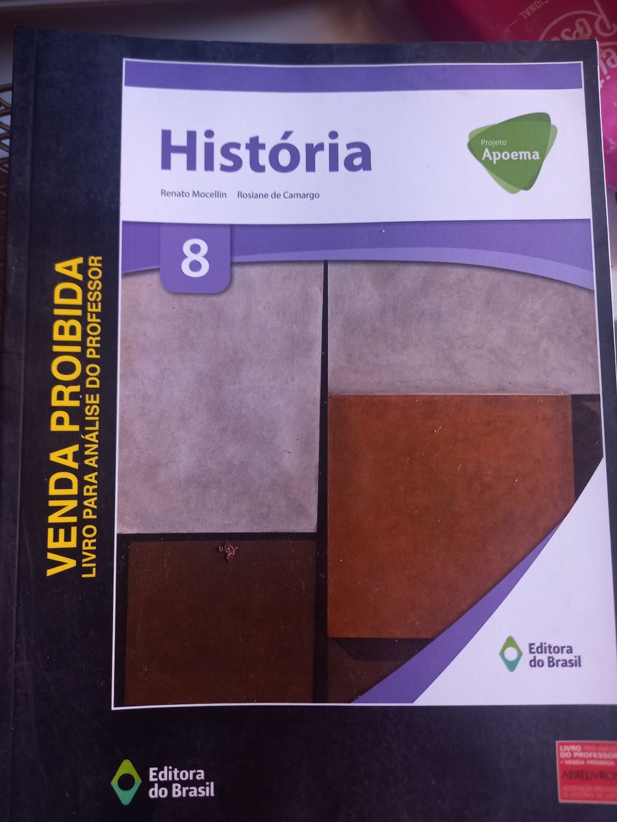 Apoema História 8 .o Ano - Renato Mocellin Livro do Professor | Livro ...