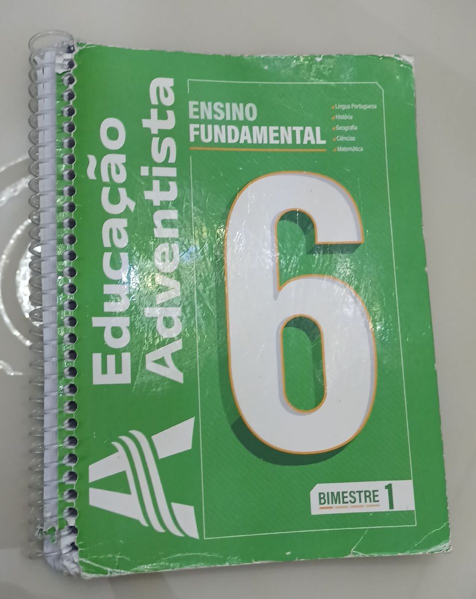 apostila-1-bimestre-6-ano-col-gio-adventista-livro-adventista-usado