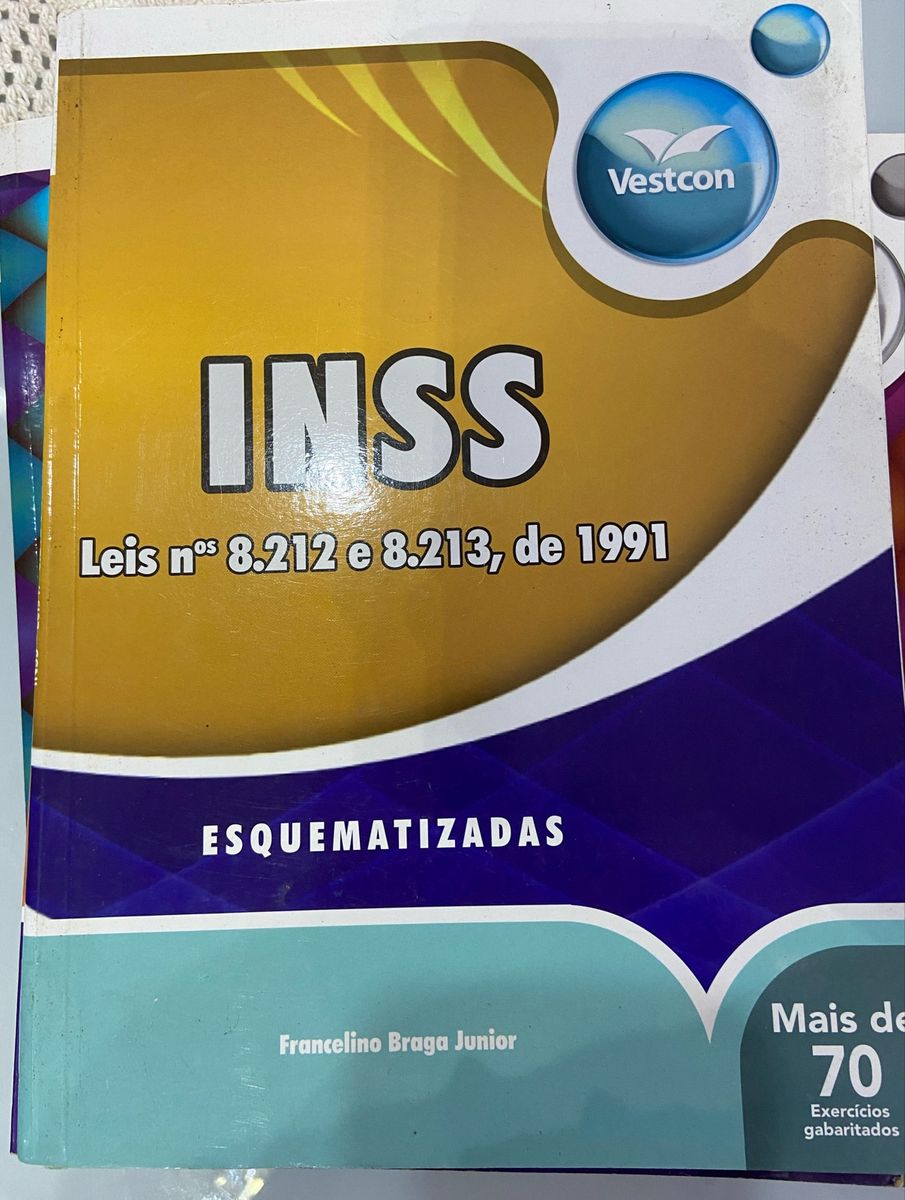 Apostila Concurso Inss Leis 8112 E 8113 Esquematizada Nova Sem Uso ...