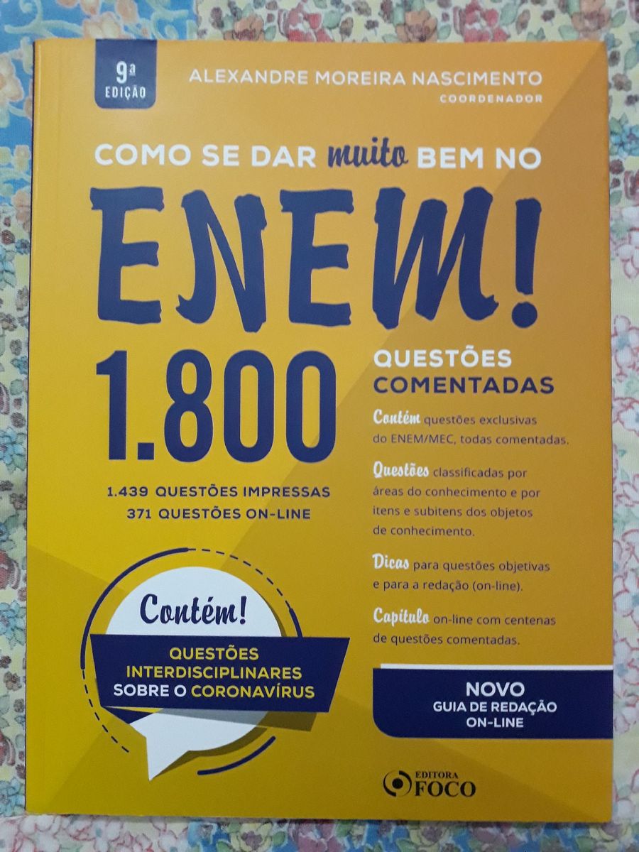 Apostila De Todas As Questões Enem Livro Editora Foco Nunca Usado 70927389 Enjoei 1917