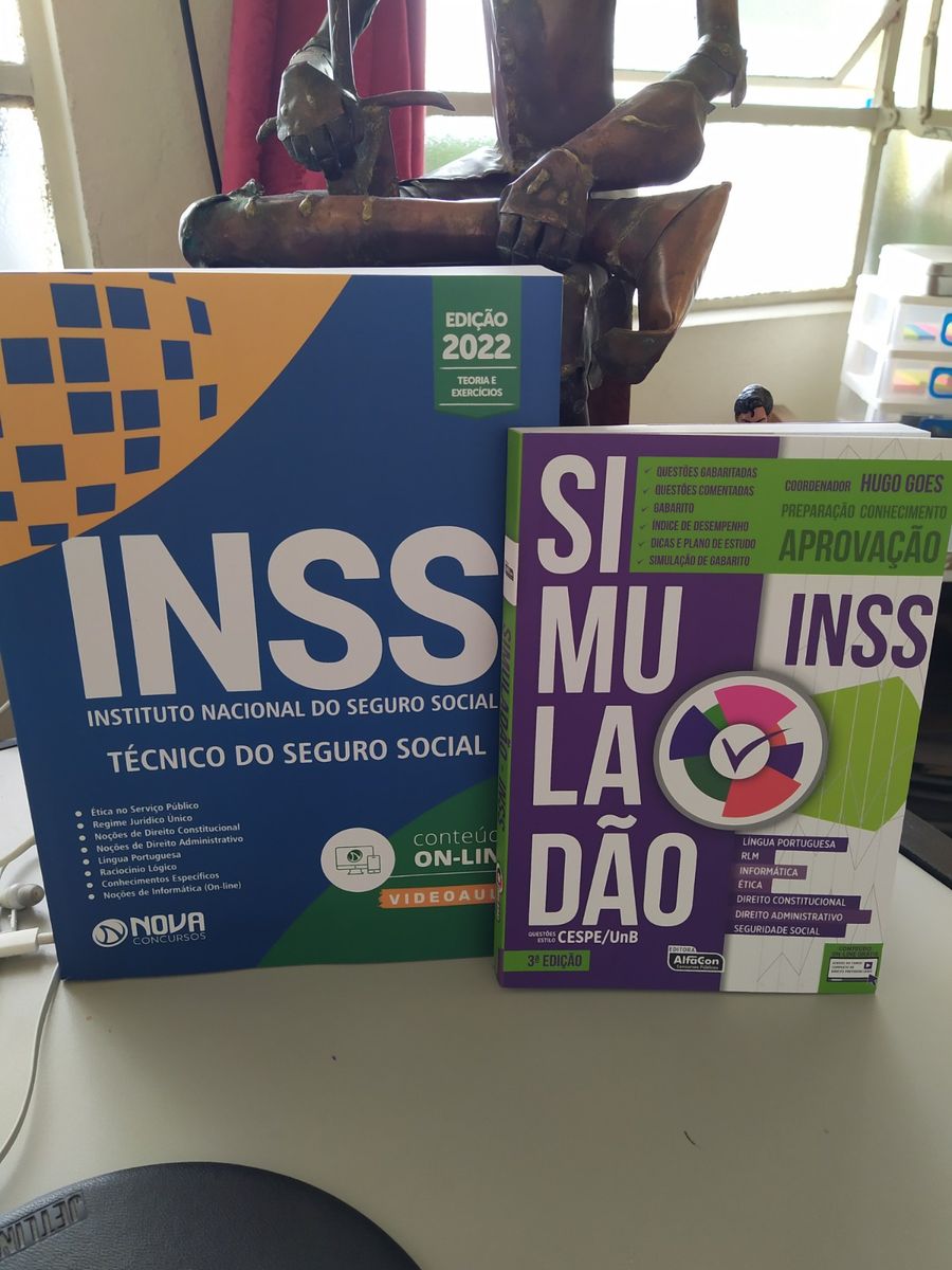 Apostila Inss 2022 Técnico do Seguro Social + Simuladão Inss | Livro ...
