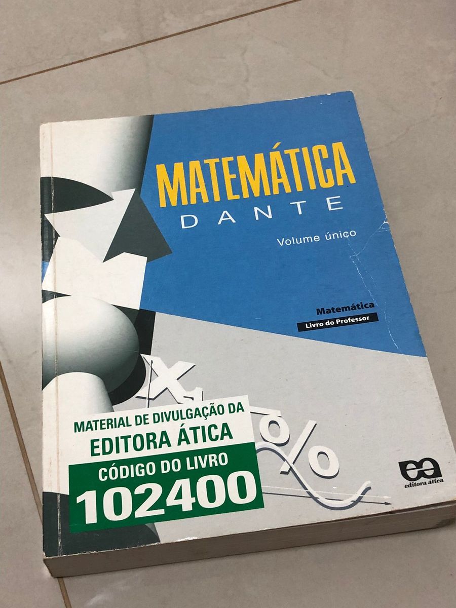 Apostila Matemática Dante para Estudos Enem/vestibulares Livro Usado 78122358 enjoei